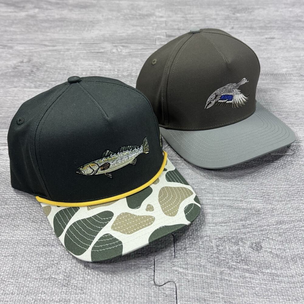 Lot Of 2 Southern String Hat Co 2026 Adjustable SnapBack Outdoor Fishing Duck